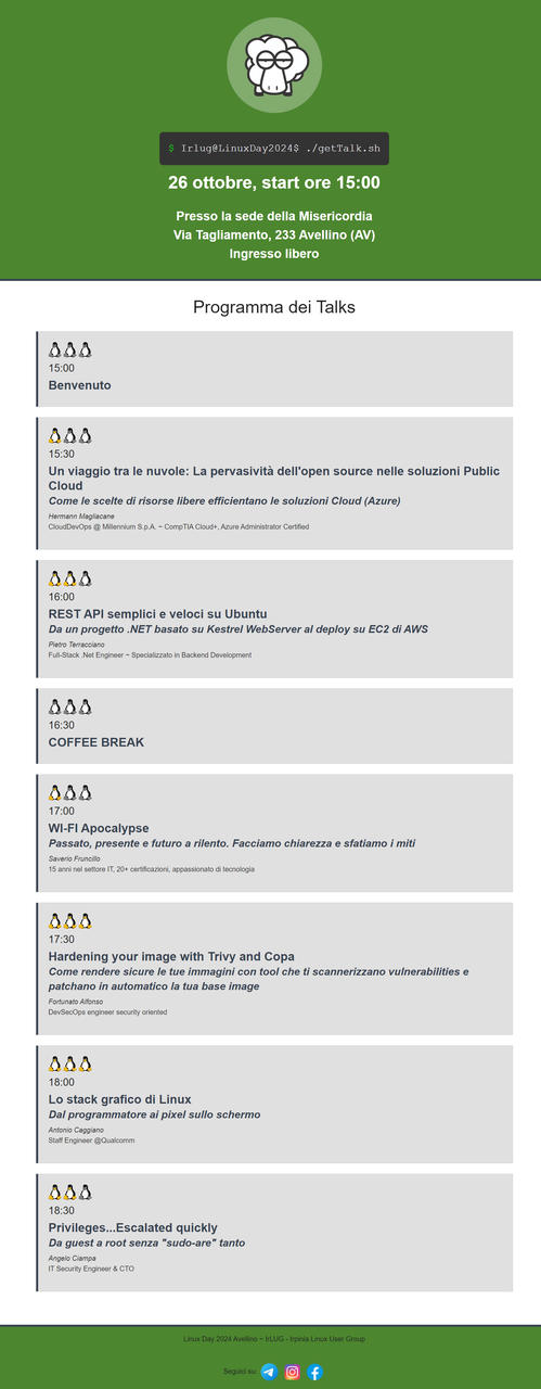 Locandina di Linux Day 2024