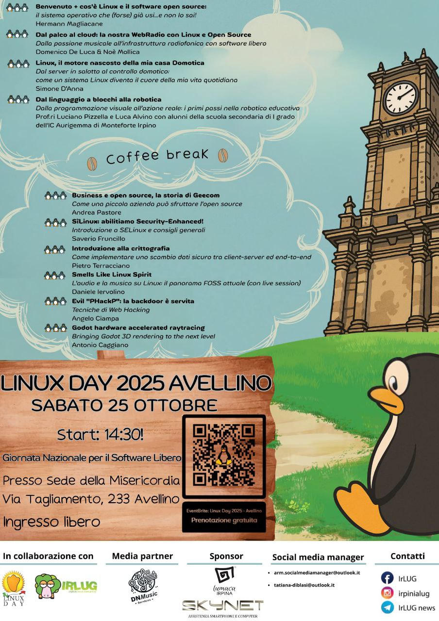Locandina di Linux Day 2025