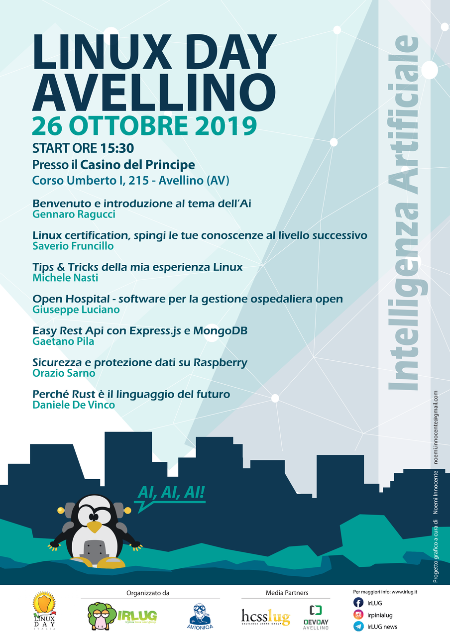 Locandina di Linux Day 2019
