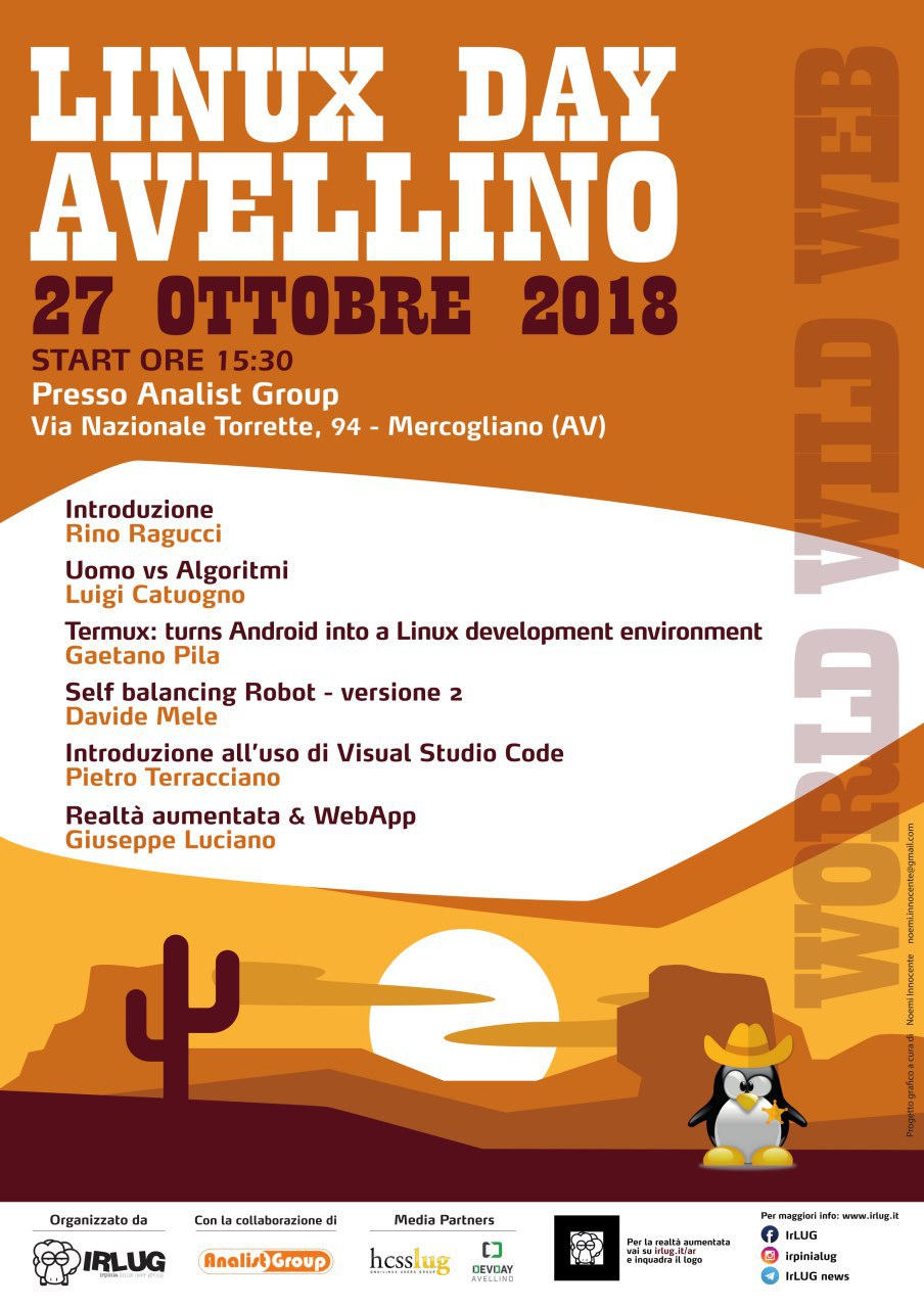Locandina di Linux Day 2018