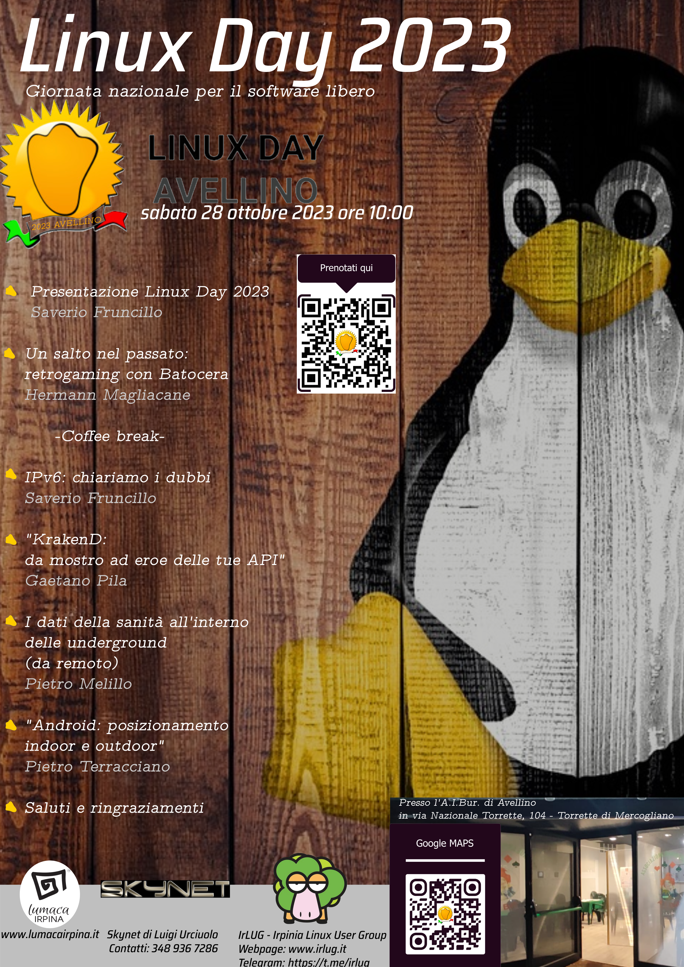 Locandina di Linux Day 2023