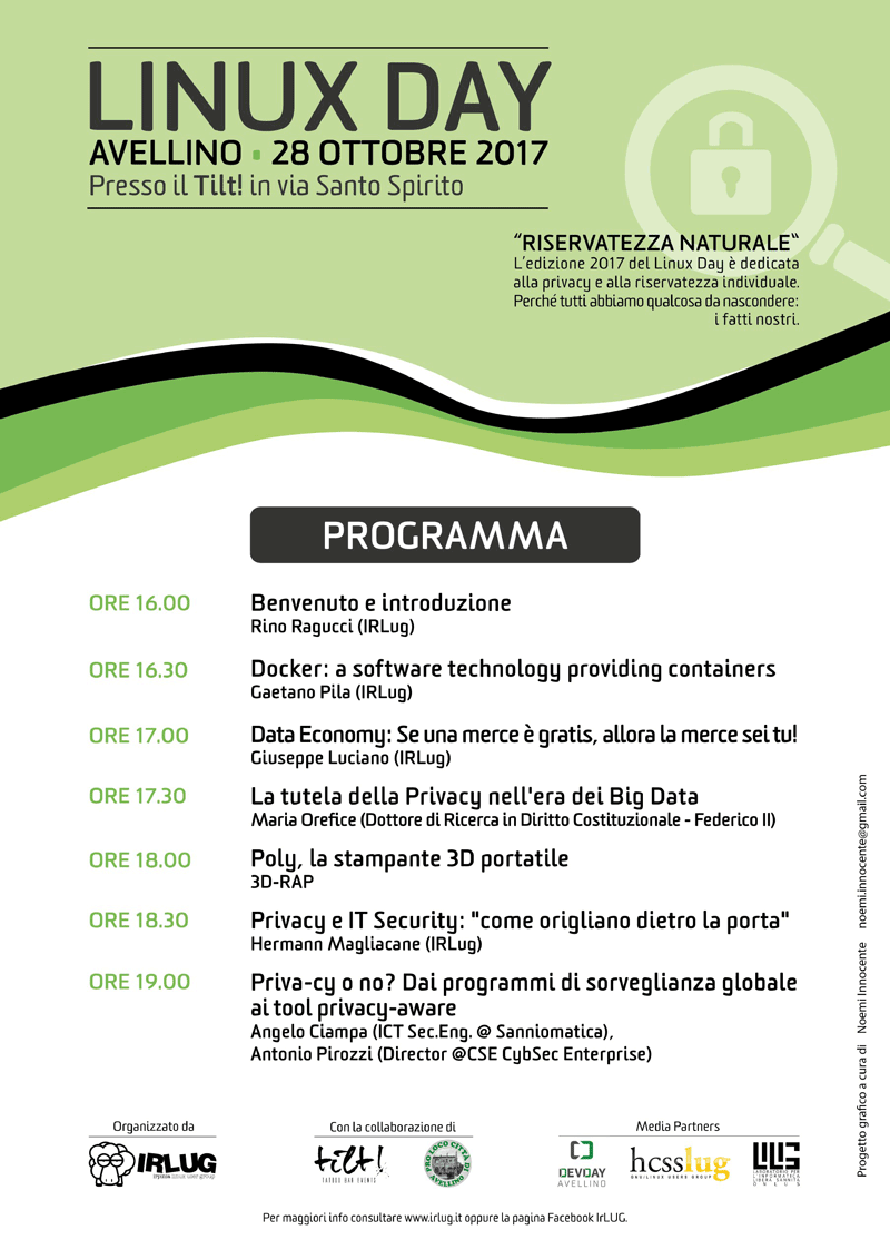 Locandina di Linux Day 2017
